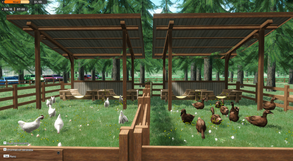 granja de pollos y patos