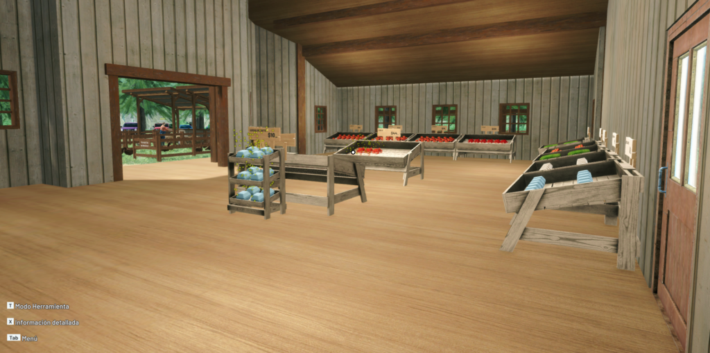 interior de la tienda