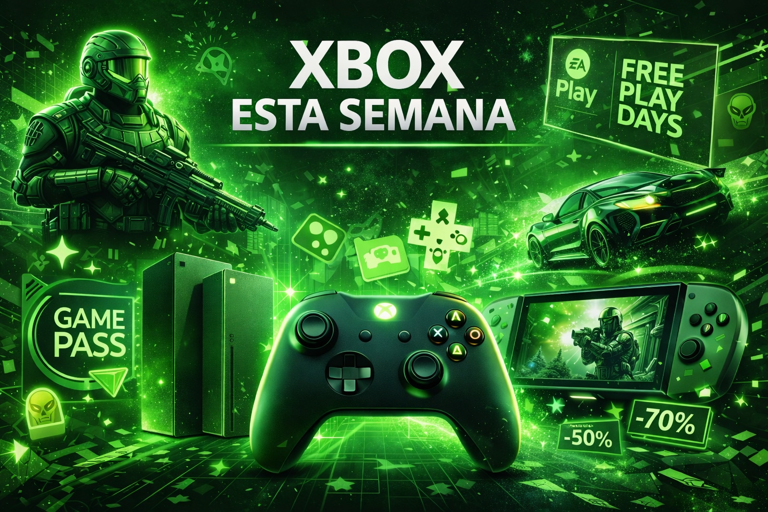 XBOX ESTA SEMANA: TODO LO RELEVANTE (GAME PASS, FREE PLAY DAYS, REBAJAS Y MENSAJE OFICIAL)