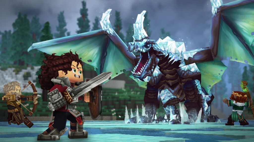 lucha contra dragon en hytale