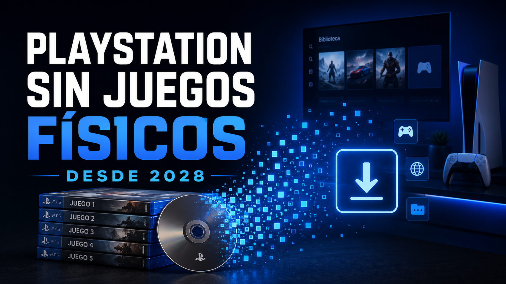 PlayStation pone fecha al final de los juegos físicos: Sony dejará de producir discos desde 2028