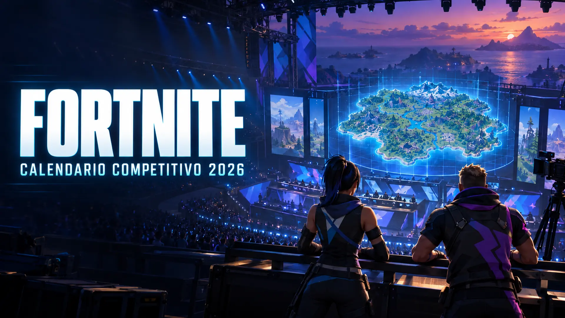 Portada del calendario competitivo de Fortnite 2026