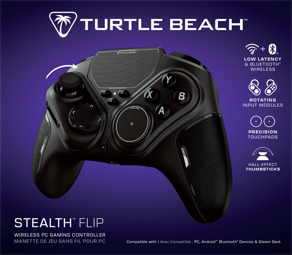 Turtle Beach Stealth Flip con sticks giratorios y paneles táctiles